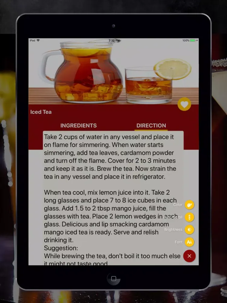 ภาพหน้าจอของ Drink Recipes in English iPad 