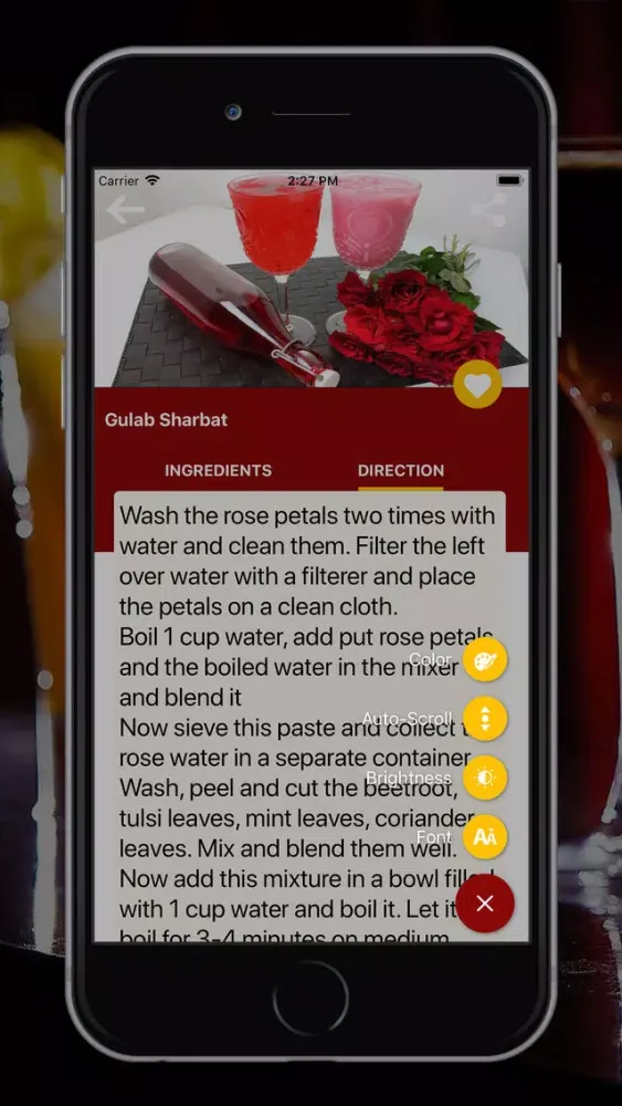 ภาพหน้าจอของ Drink Recipes in English