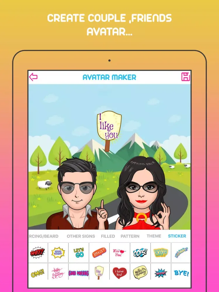 Face Avatar Maker iPad  Screenshots