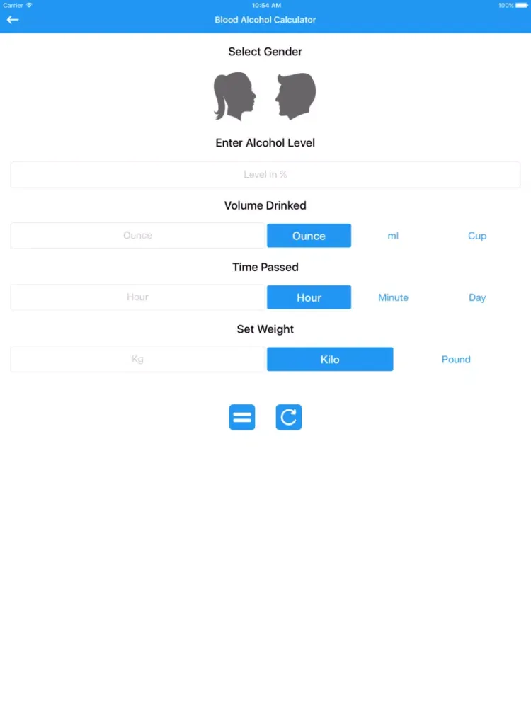 Screenshot di Fitness Health Calculator iPad 