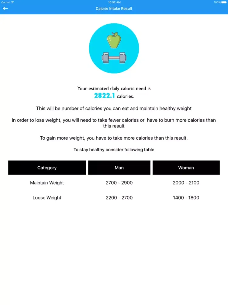 Screenshot di Fitness Health Calculator iPad 