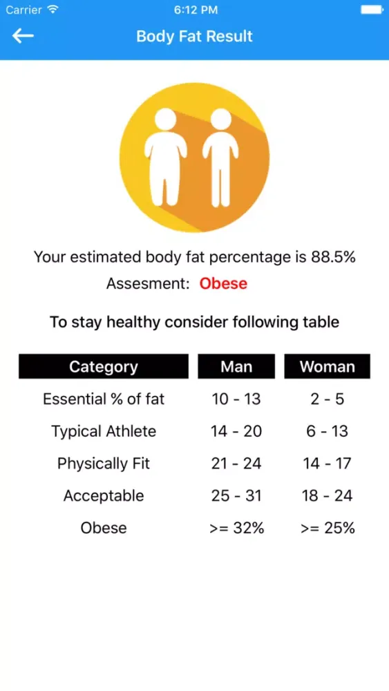 Screenshot di Fitness Health Calculator