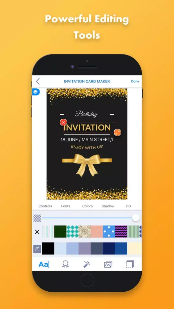 Tangkapan skrin Invitation Card Maker