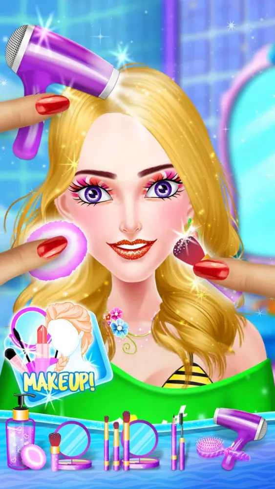 NewYear Beach Party Doll Salon应用截图