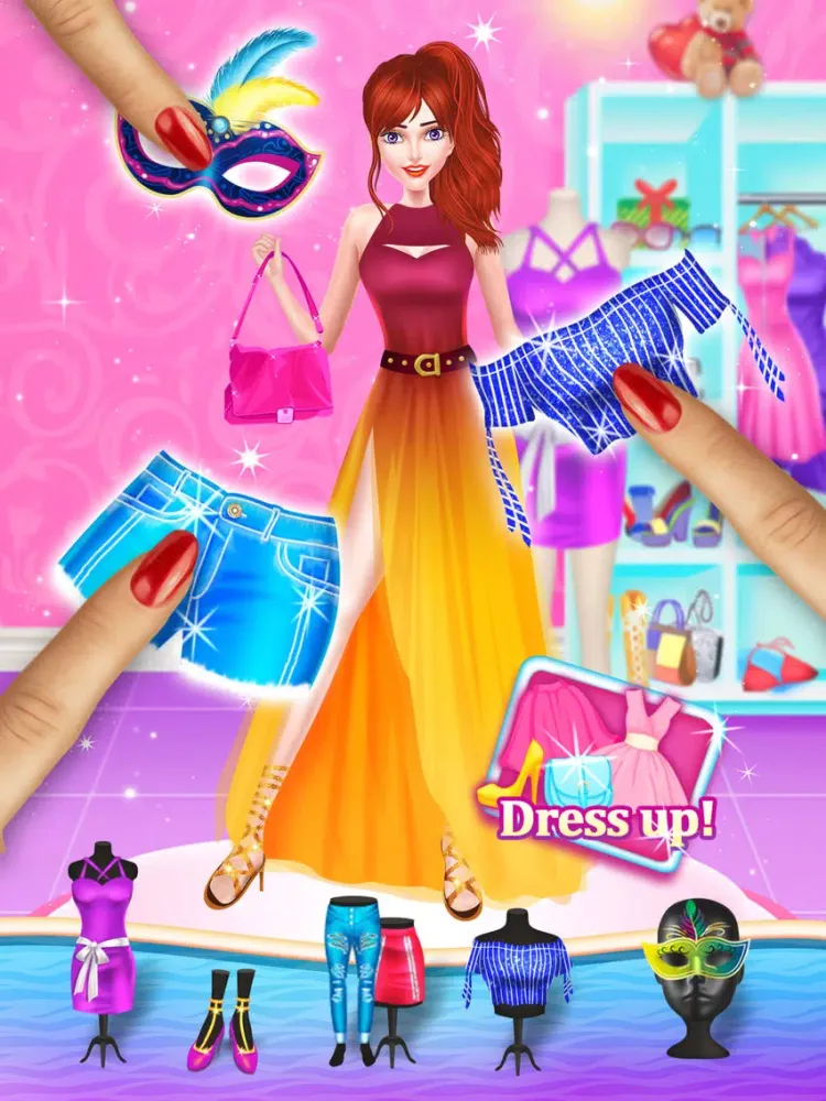 New Year Party Fashion Doll iPad  스크린샷