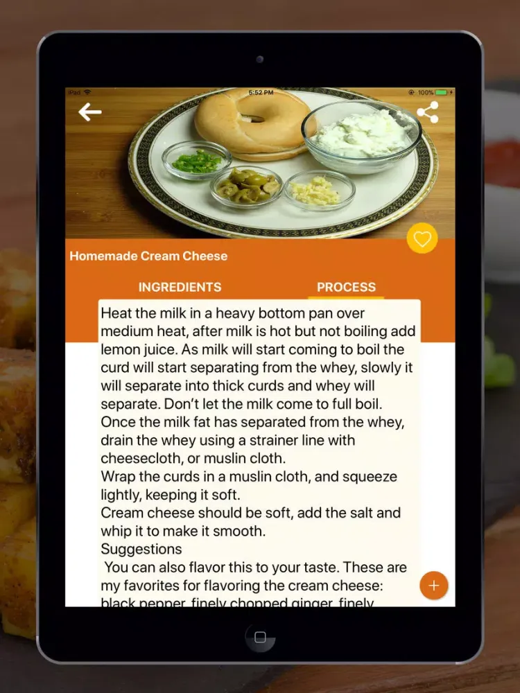 Tangkapan skrin Paneer Recipe in English iPad 