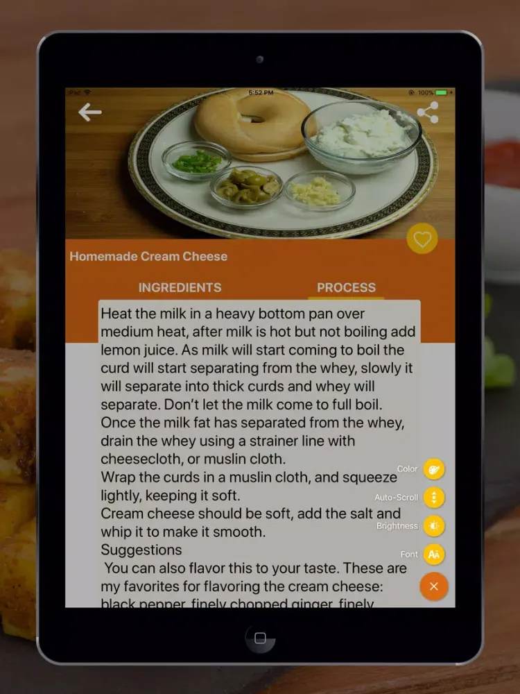 Tangkapan skrin Paneer Recipe in English iPad 