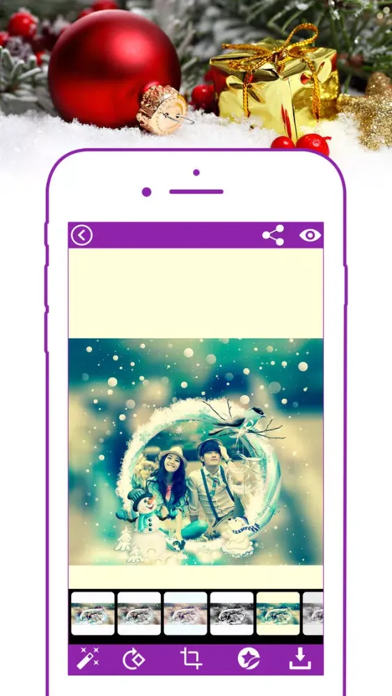 Скриншоты Santas Christmas Photo Frame