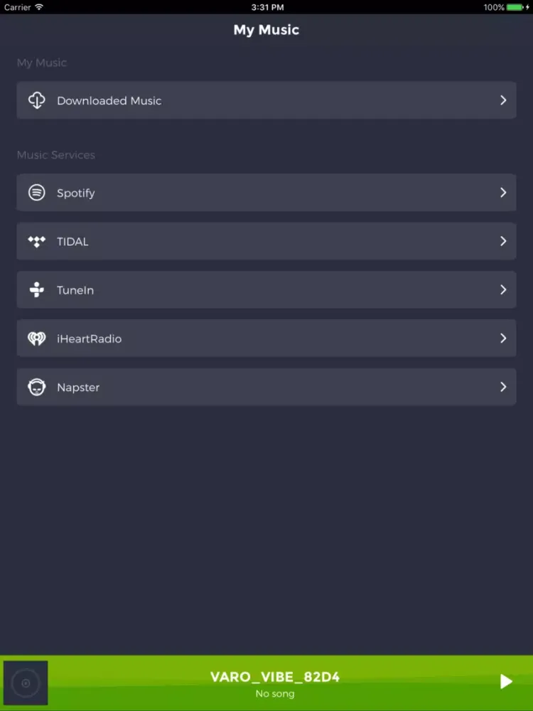 VARO WiFi System Controller iPad  স্ক্রিনশট