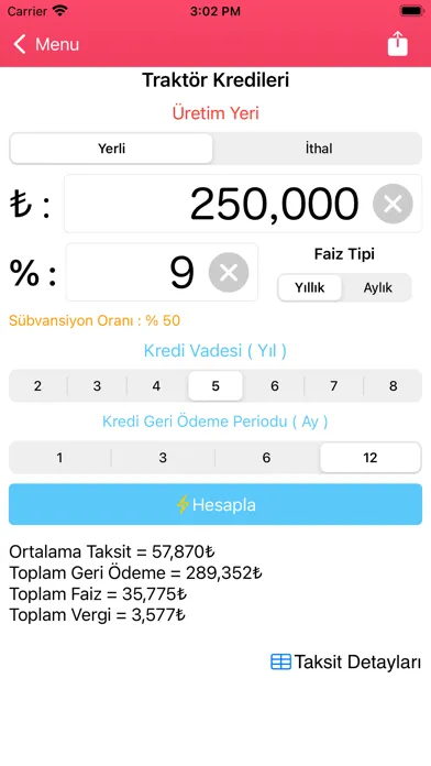 تصاویر Kredi Taksit Hesapla Pro