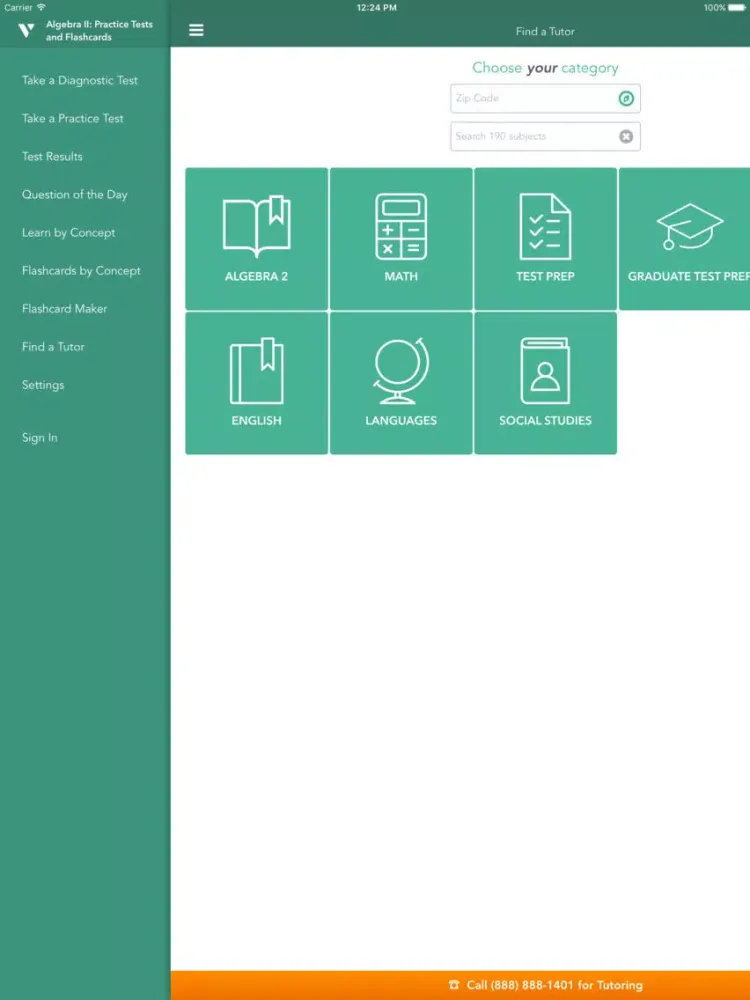 Capturas de tela do Algebra 2 Practice & Prep iPad 