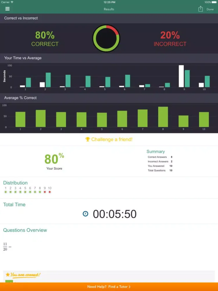 Capturas de tela do Algebra 2 Practice & Prep iPad 