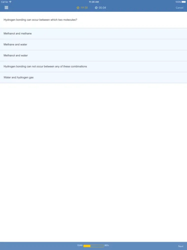 Zrzuty ekranu AP Chemistry Practice & Prep iPad 