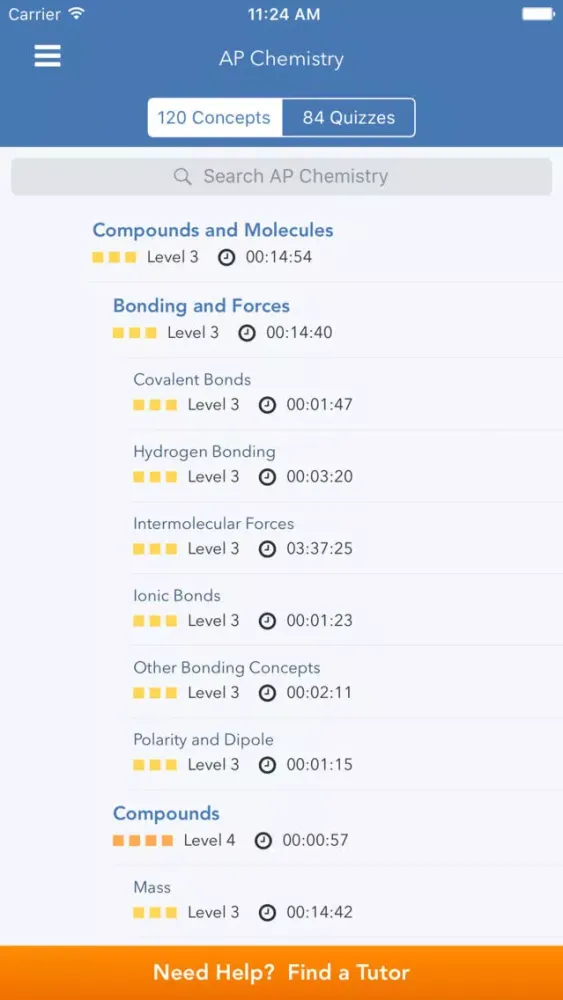 Zrzuty ekranu AP Chemistry Practice & Prep