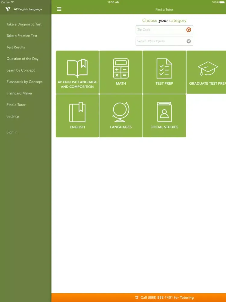 Zrzuty ekranu AP English Language Practice iPad 