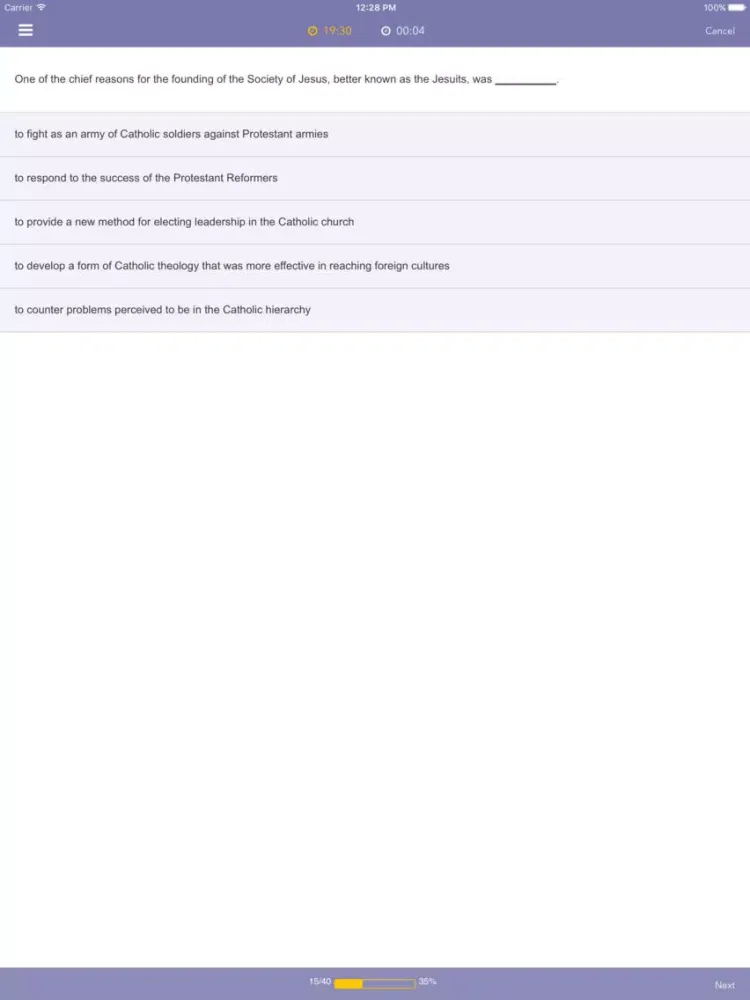 AP European History Practice iPad  স্ক্রিনশট