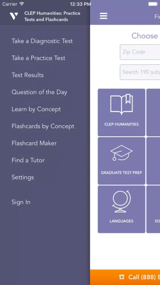 CLEP Humanities Practice Screenshots