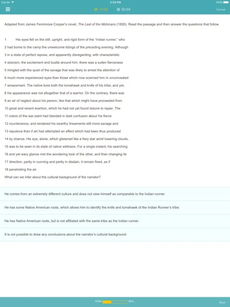 Capturas de tela do PSAT: Practice,Prep,Flashcards iPad 