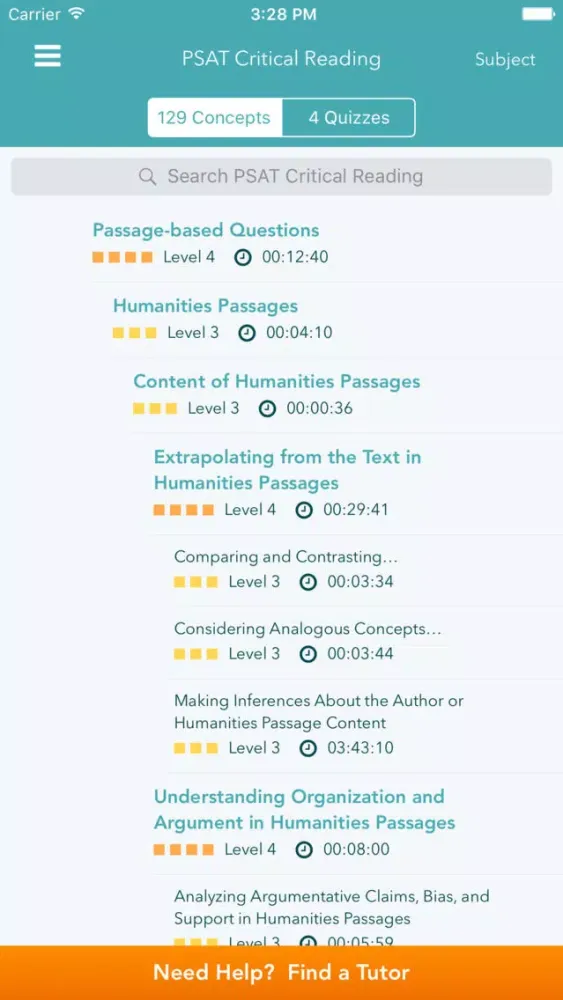 Capturas de tela do PSAT: Practice,Prep,Flashcards