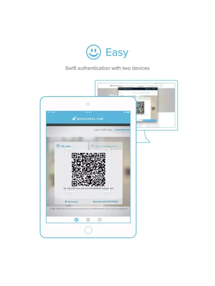 Скриншоты MYDIGIPASS Authenticator for Mobile iPad 