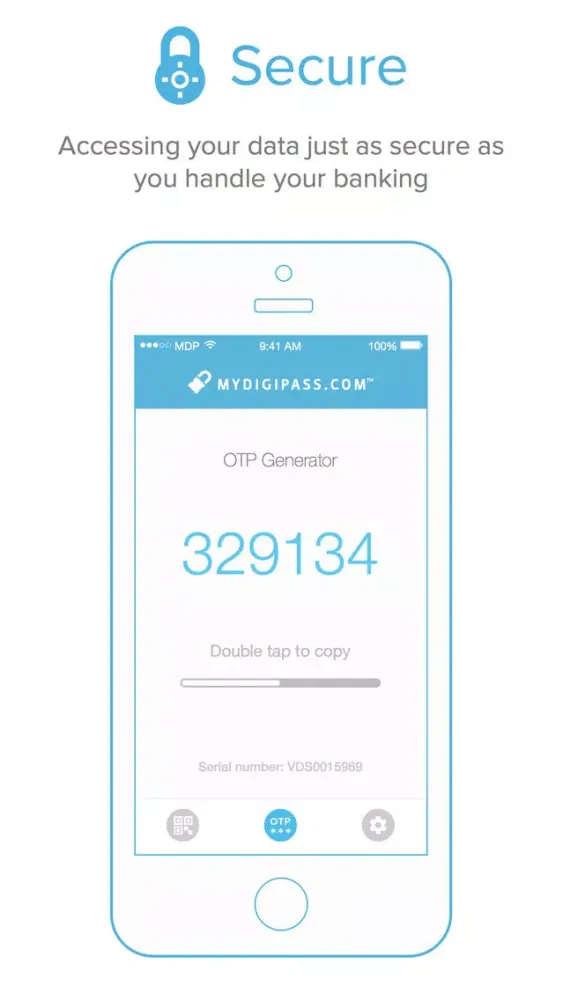 Скриншоты MYDIGIPASS Authenticator for Mobile