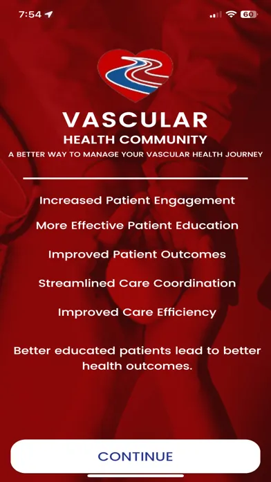 Vascular Health Community Screenshots