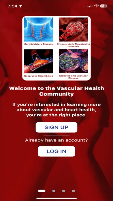 Vascular Health Community Screenshots