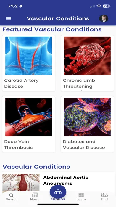 Vascular Health Community Screenshots