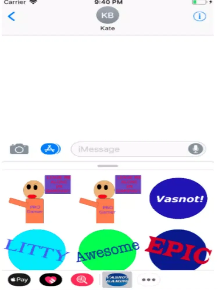 Скриншоты Epic Vasnot Sticker Pack iPad 