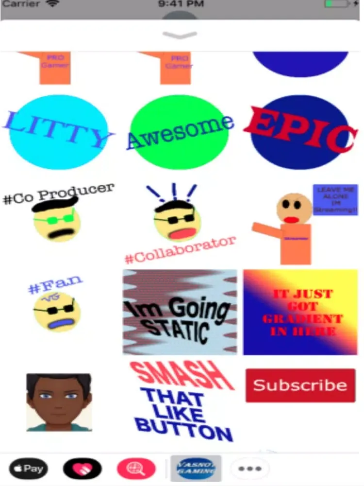 Скриншоты Epic Vasnot Sticker Pack iPad 