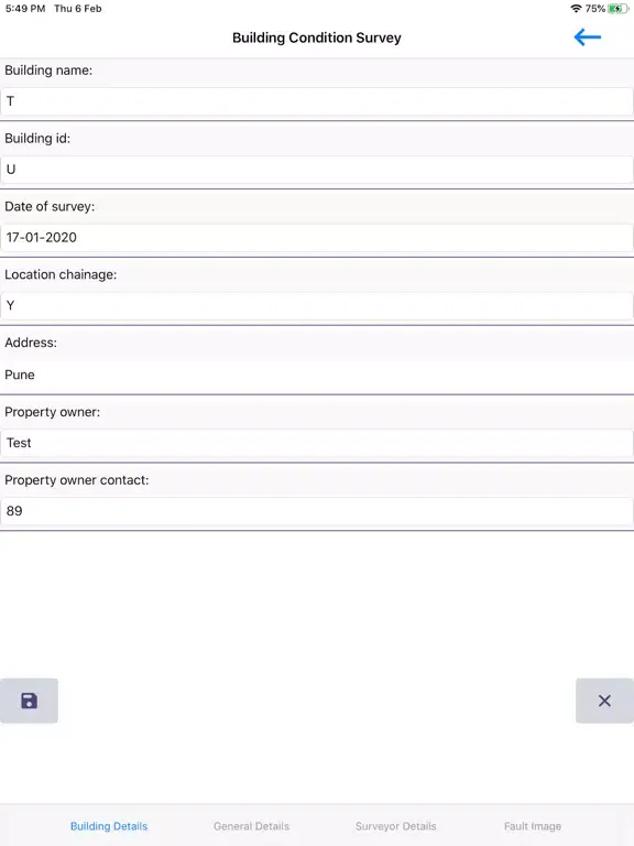Building Survey (BCS) iPad 应用截图