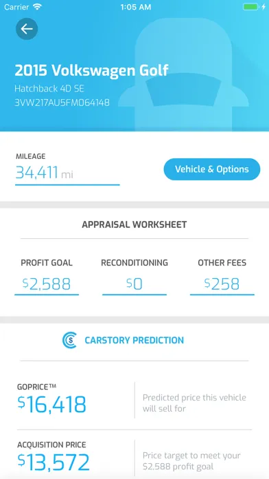 Скриншоты CarStory Appraise