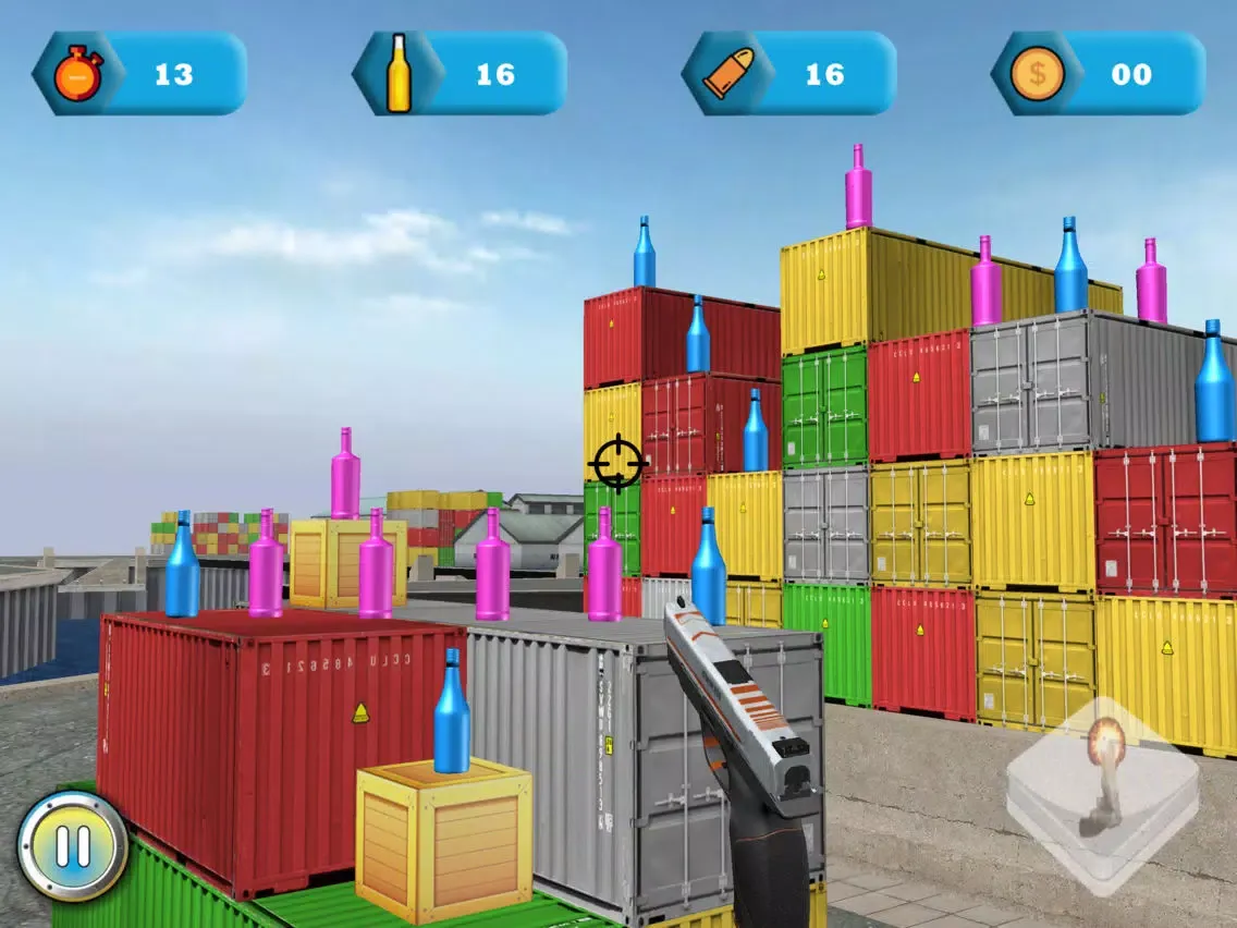 Bottle Shoot 3D - 3D Shooting Simulator iPad  Screenshots
