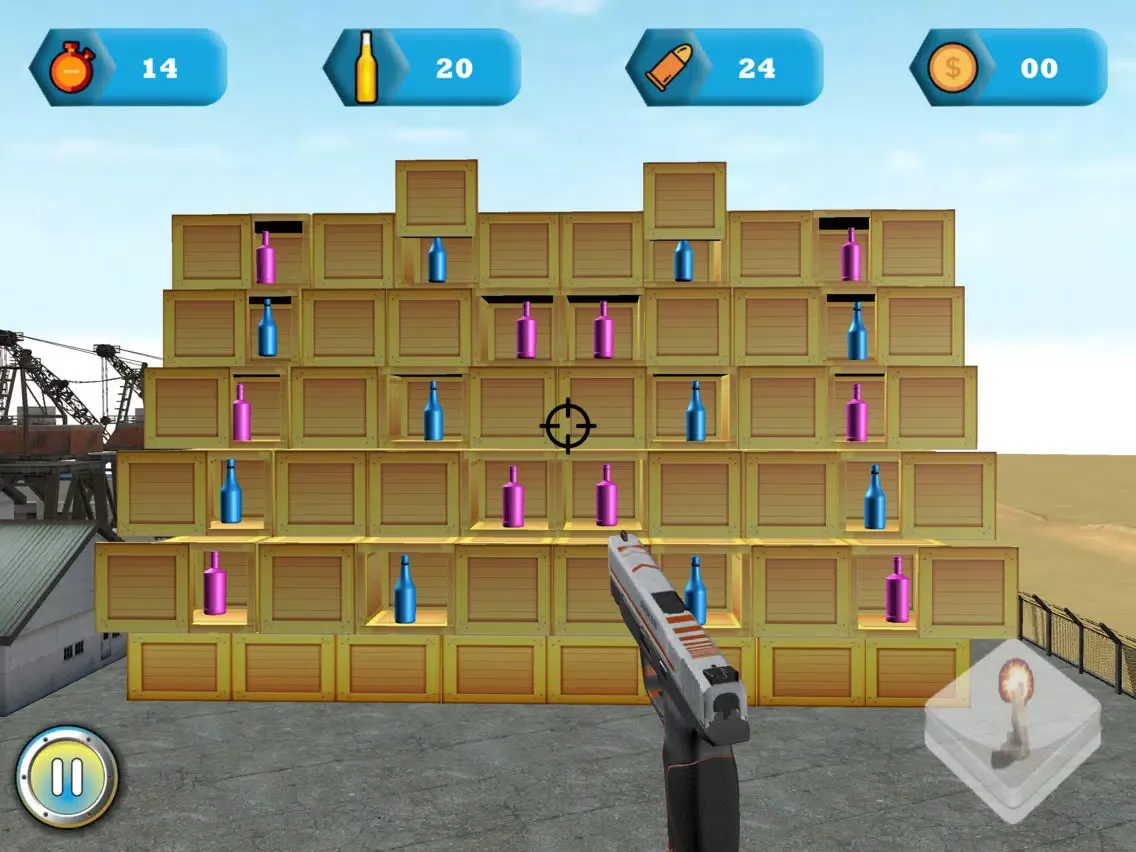 Bottle Shoot 3D - 3D Shooting Simulator iPad  Screenshots
