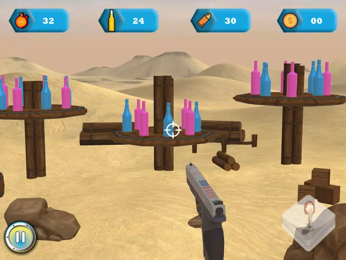 Bottle Shoot 3D - 3D Shooting Simulator iPad  Screenshots