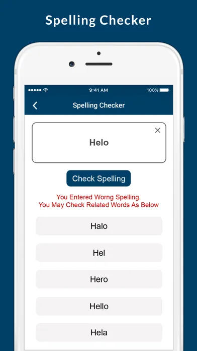 Ảnh chụp màn hình của Correct Spelling Checker