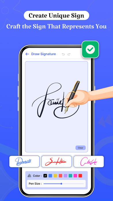 Zrzuty ekranu Sign Docs - Signature on PDF