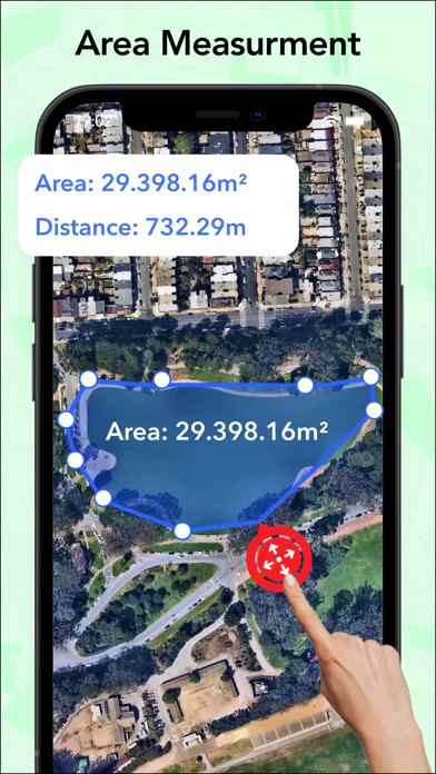 GPS Fields Area Measure On Map Screenshots