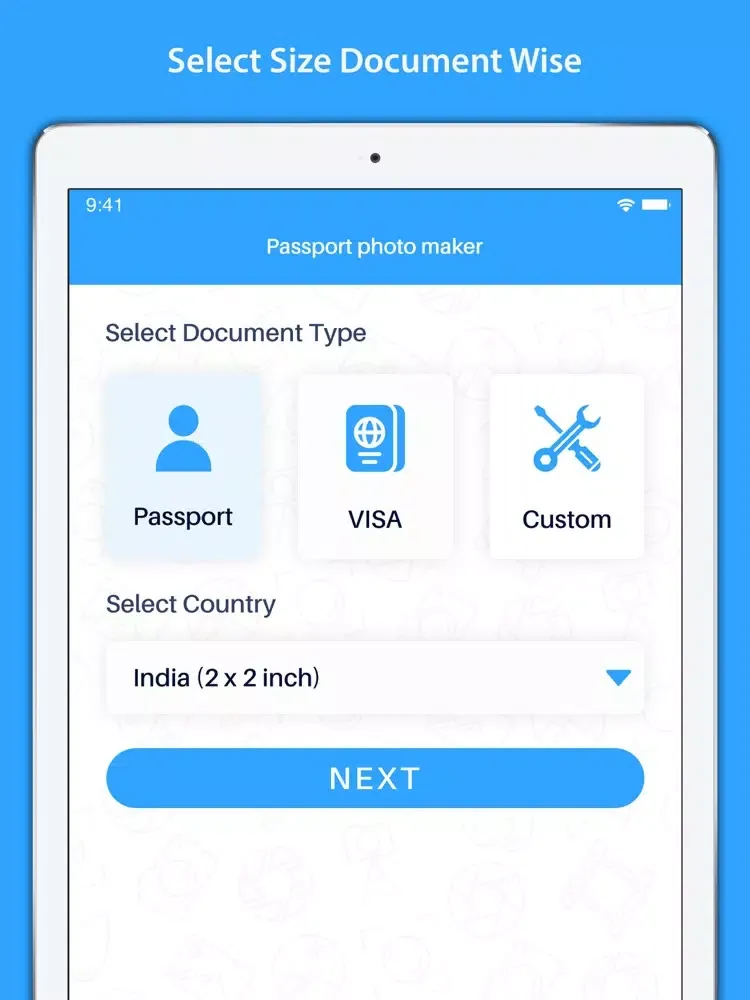 صور Passport Size Photo Maker iPad 
