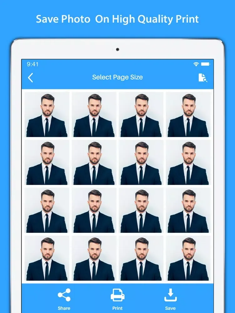 صور Passport Size Photo Maker iPad 