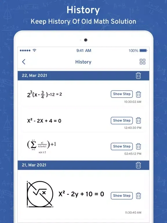 Math Answer Scanner by Photo iPad  Screenshots