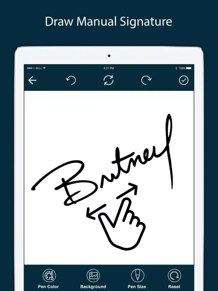 Signature Creator & Maker iPad  स्क्रीनशॉट