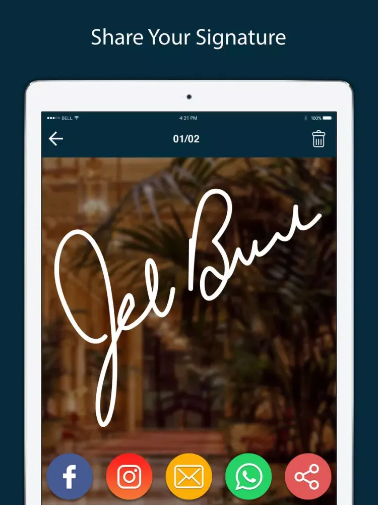 Signature Creator & Maker iPad  स्क्रीनशॉट