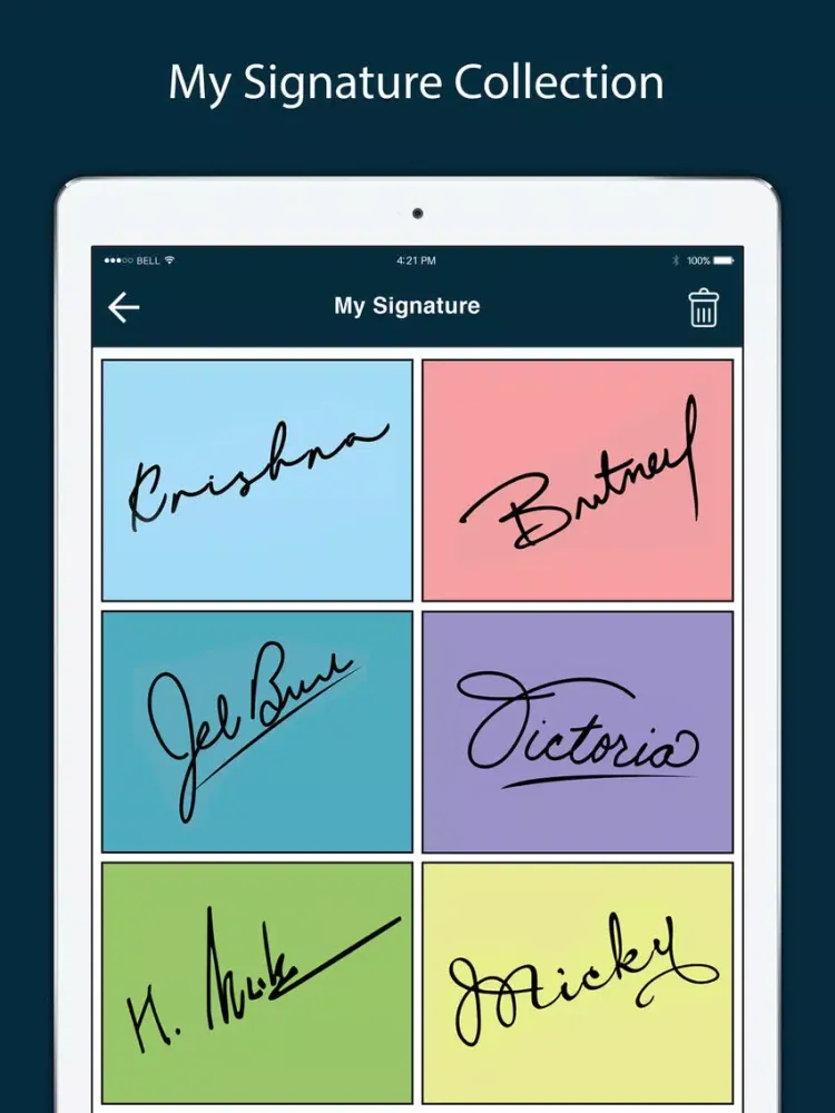 Signature Creator & Maker iPad  स्क्रीनशॉट