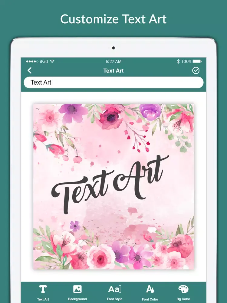 Ảnh chụp màn hình của Text Art - Neon & LED Text iPad 