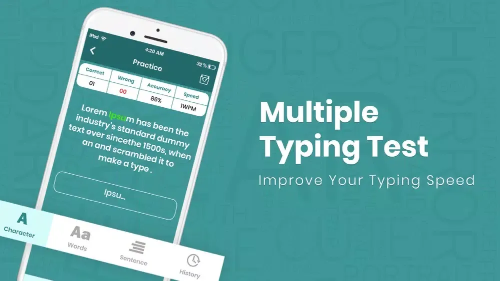 Typing Speed Testing Screenshots