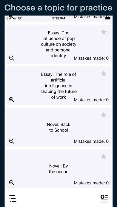 Listening Writing practice应用截图