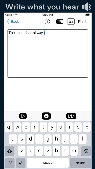 Listening Writing practice应用截图