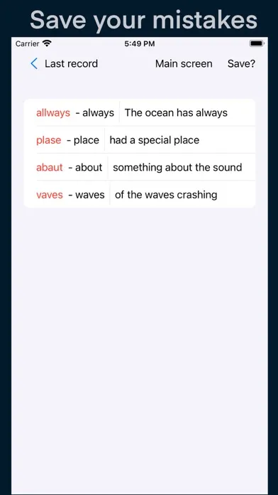 Listening Writing practice应用截图