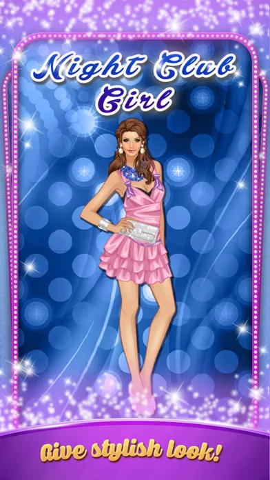 Dress Up a Night Club Girl. Pretty fashion game 스크린샷
